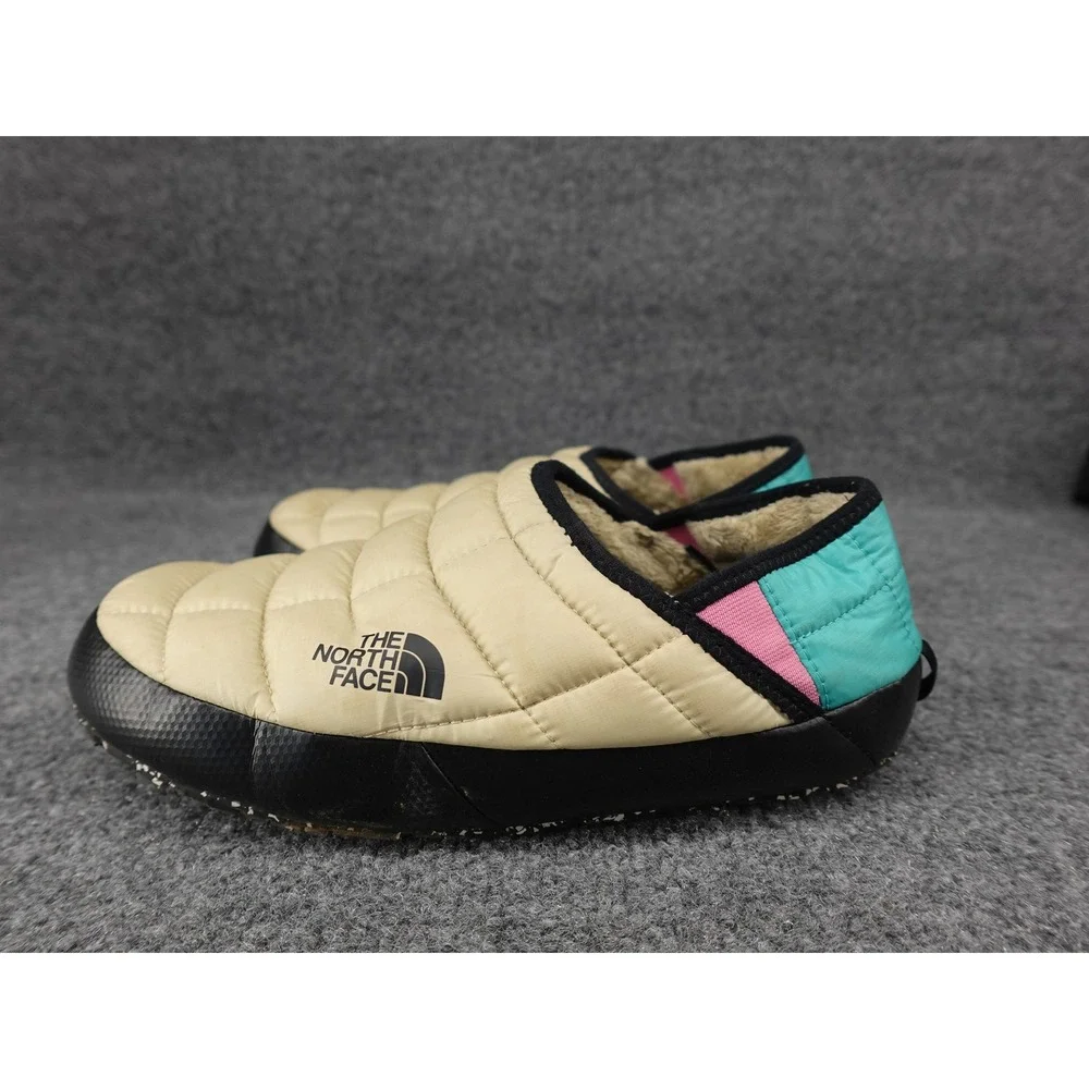The North Face Thermoball Traction Mule V Men Size 8 Tan Quilted Slippers